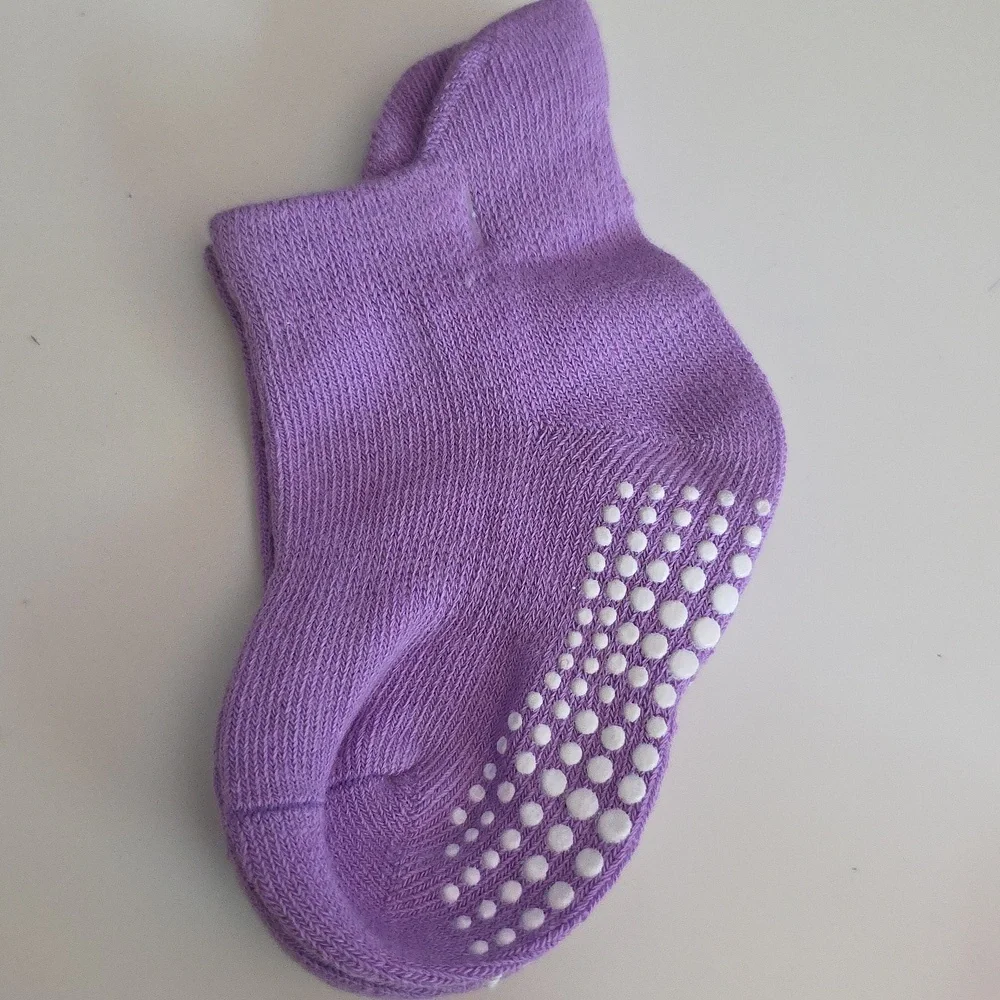 Baby Mixed Color Grip Socks - Size 10-12 Months Pack of 6